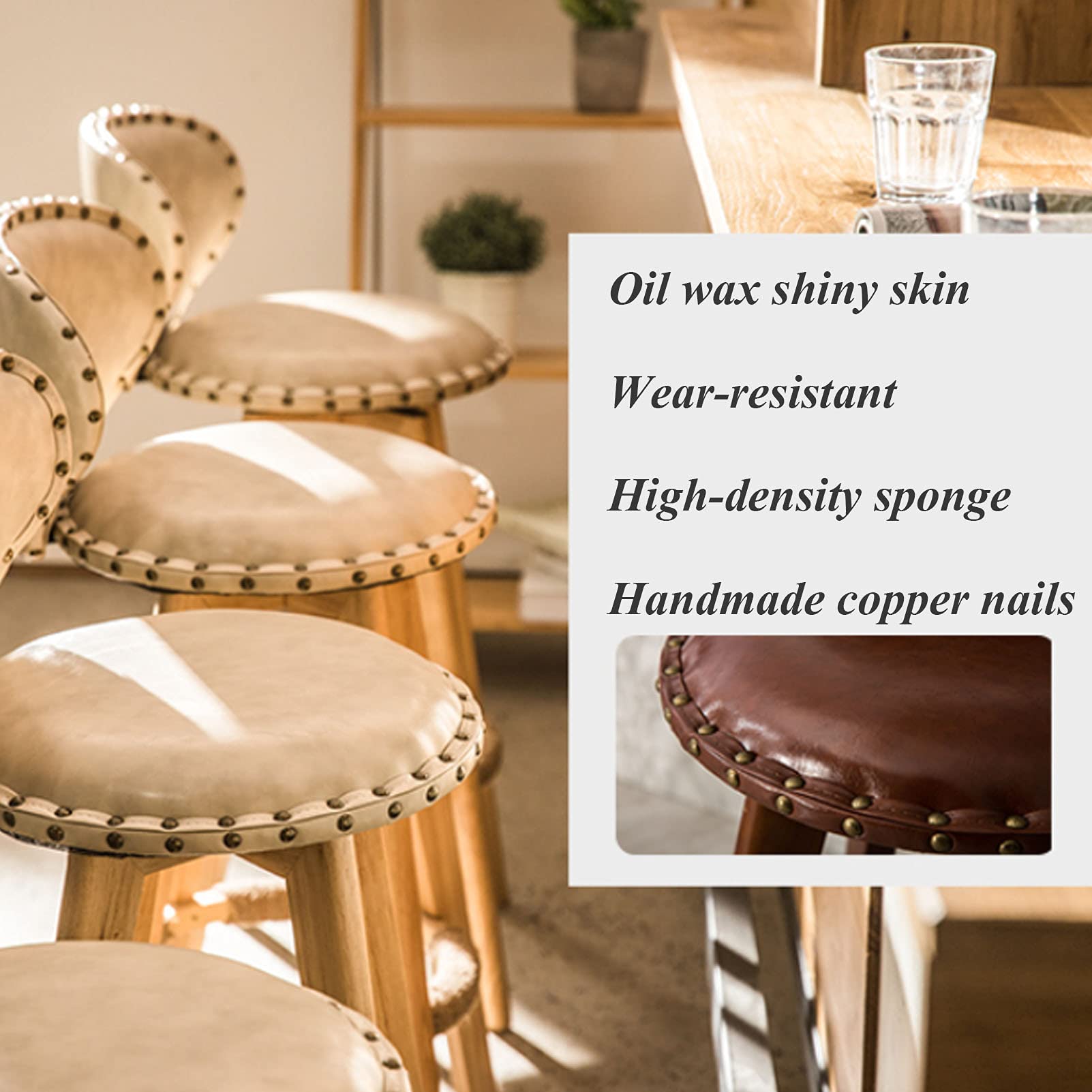 Amazon｜XXFZDCP カウンター バー チェア 2 脚セット、バースツール 2