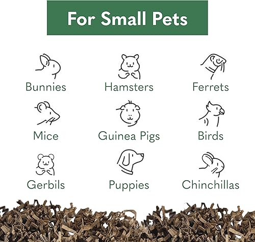 Miniatura 4 de Ropa de cama de papel 99% libre de polvo para mascotas pequeñas y pájaros, Eco Natural, 125 L