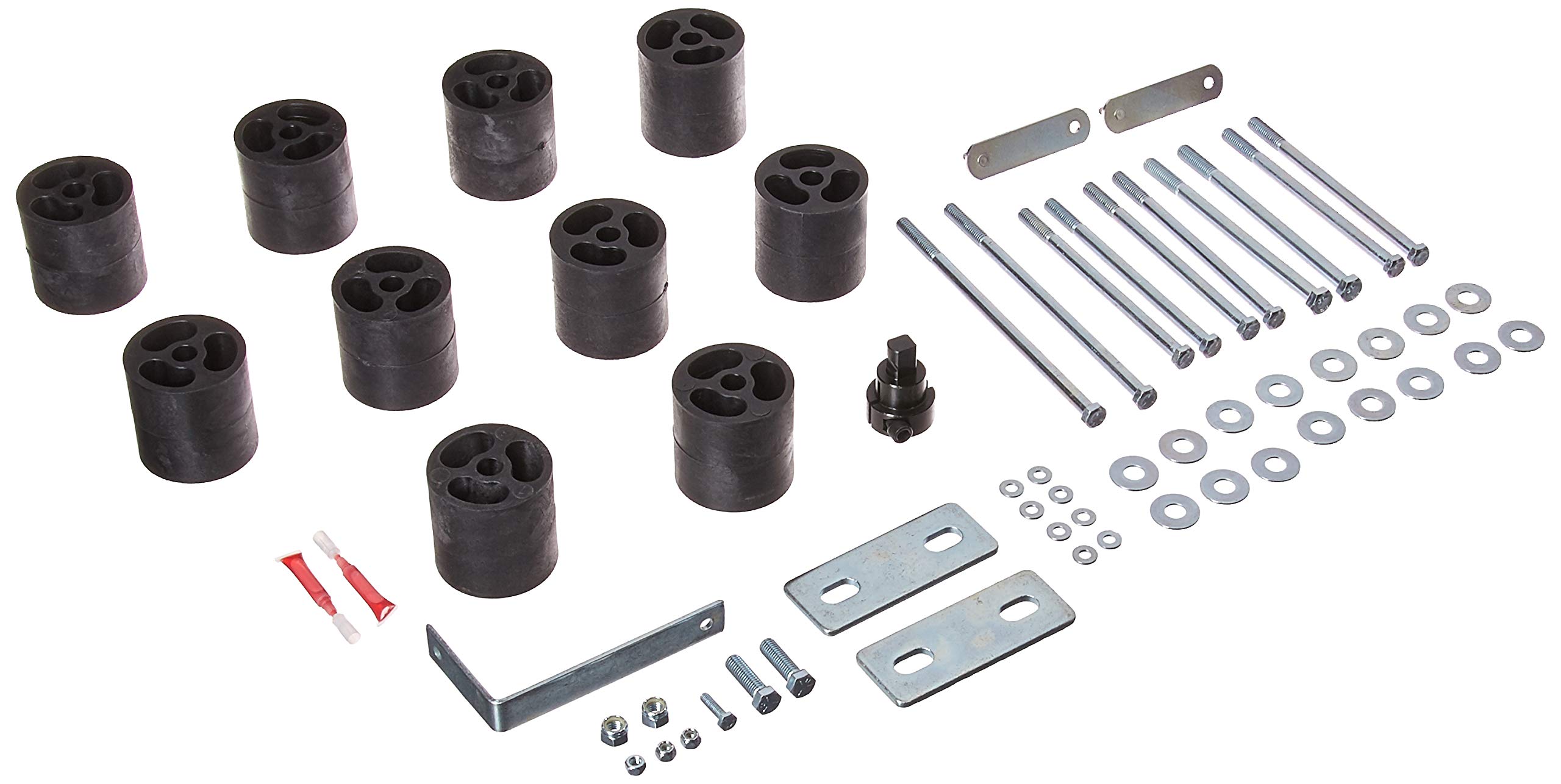 Performance Accessories, Ford Bronco Gas 2WD and 4WD 3" Body Lift Kit, fits 1992 to 1996, PA843, Made in America