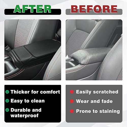 Miniatura 227 de Muslogy Funda de consola central compatible con Honda Pilot 2023 2024 2025, 2024 2025 2026 Ridgeline/Passport Accesorios para apoyabrazos, tapa