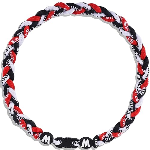 Premium 18inch Baseball Necklace w/Nylon Tri-Braided Rope Tornado Design