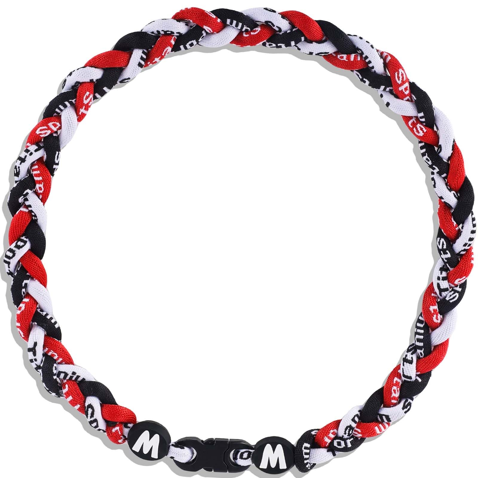 Willtok Premium 18inch Baseball Necklace w/Nylon Tri-Braided Rope Tornado Design