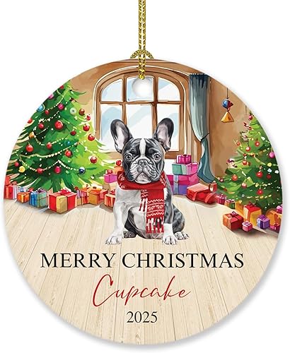 Miniatura 102 de Adorno personalizado para árbol de Navidad de perro Chow Chow, regalo único de Navidad negro para los amantes de los perros Adorno negro Chow Chow