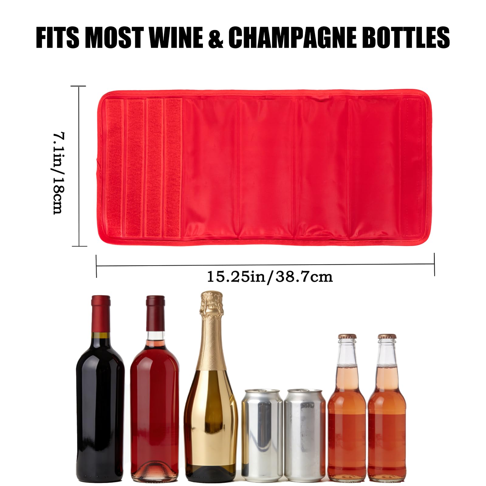 Gel Wine Bottle Cooler Sleeve - Freestanding Carrier for Red, White Wine & Champagne - Reusable Chilling Sleeve with Secure Fit — Amazon image 5