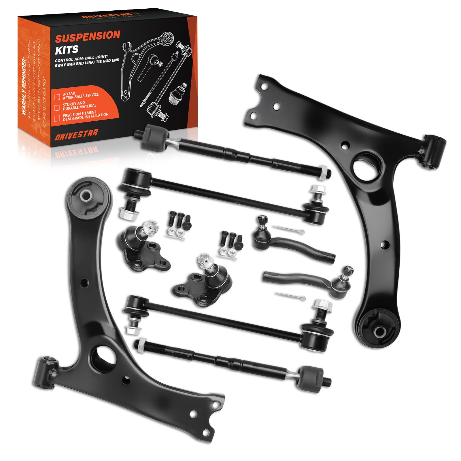 トヨタカローラ2003-2008用フロントサスペンションキット Amazon | DRIVESTAR フロントサスペンション一式キット 10個入り