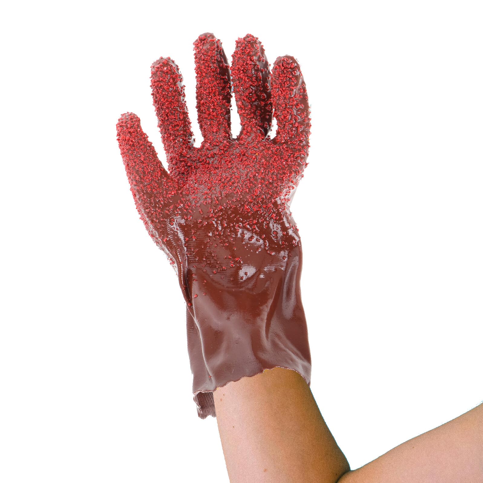 Angoily Guanti da Pulizia Pvc Antiscivolo per Fogne e Pulizia Animali, Resistenti All'abrasione, Impermeabili per Uomo e Donna