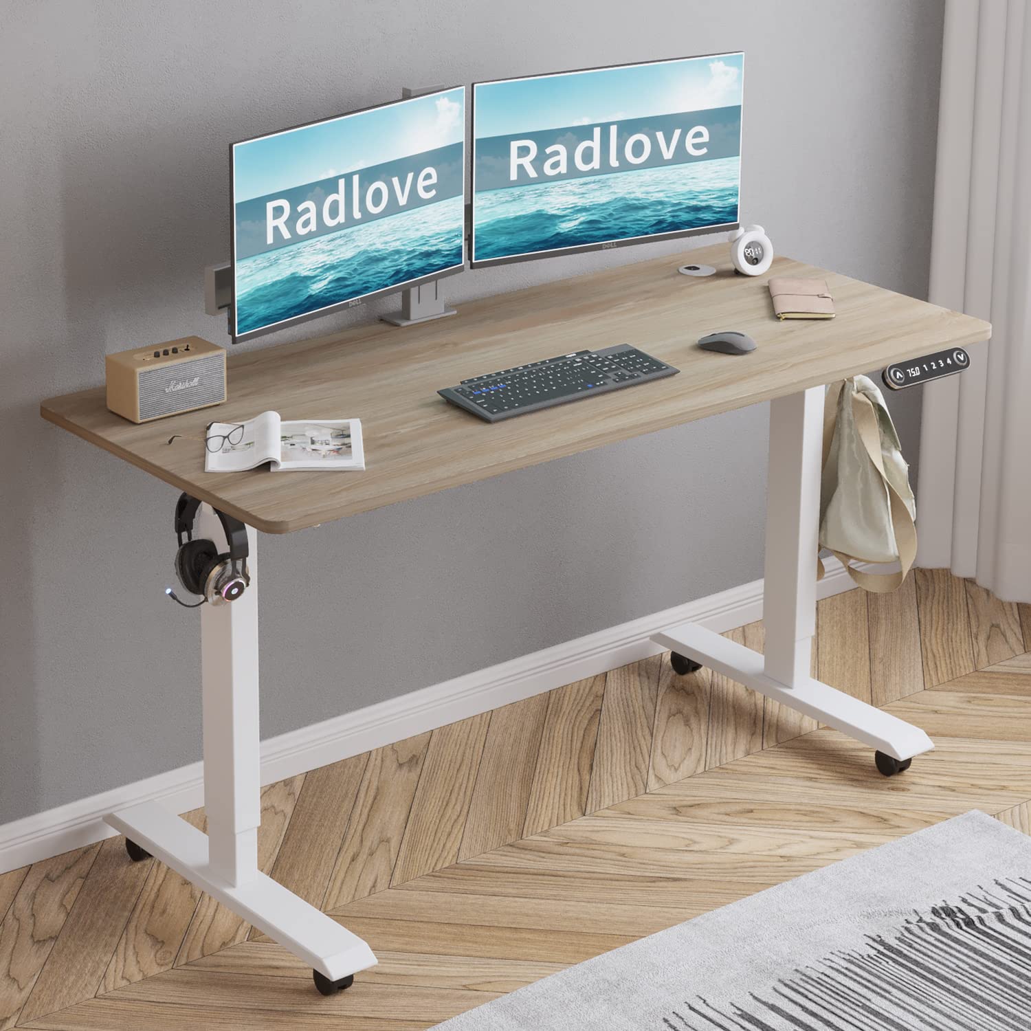 Buy Electric Standing Desk, Radlove Height Adjustable Computer Desk Sit