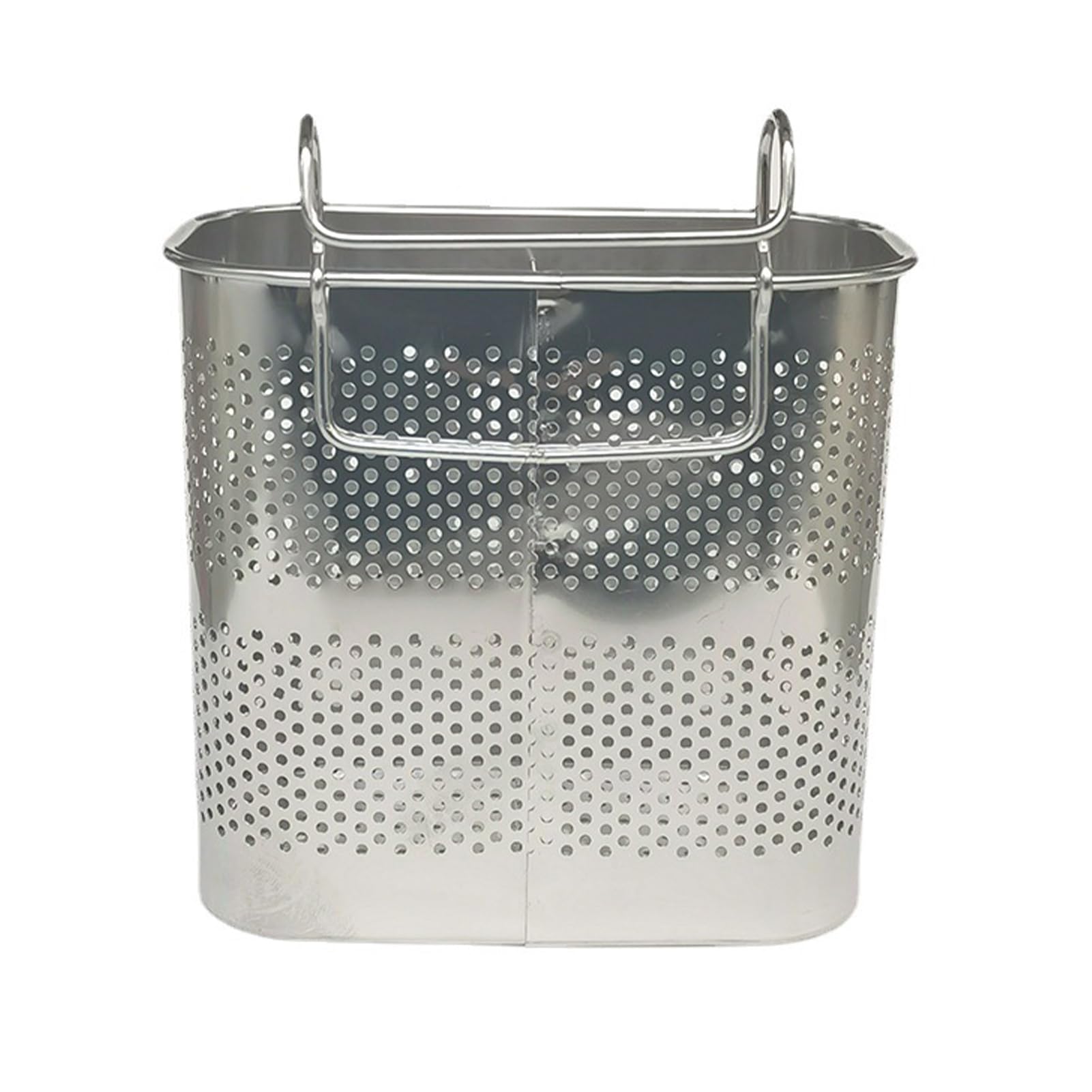 Portautensili da Cucina, 2 Scomparti, Porta Utensili da Cucina in Acciaio Inox, Scolapasta per Posate per La Cucina di Casa