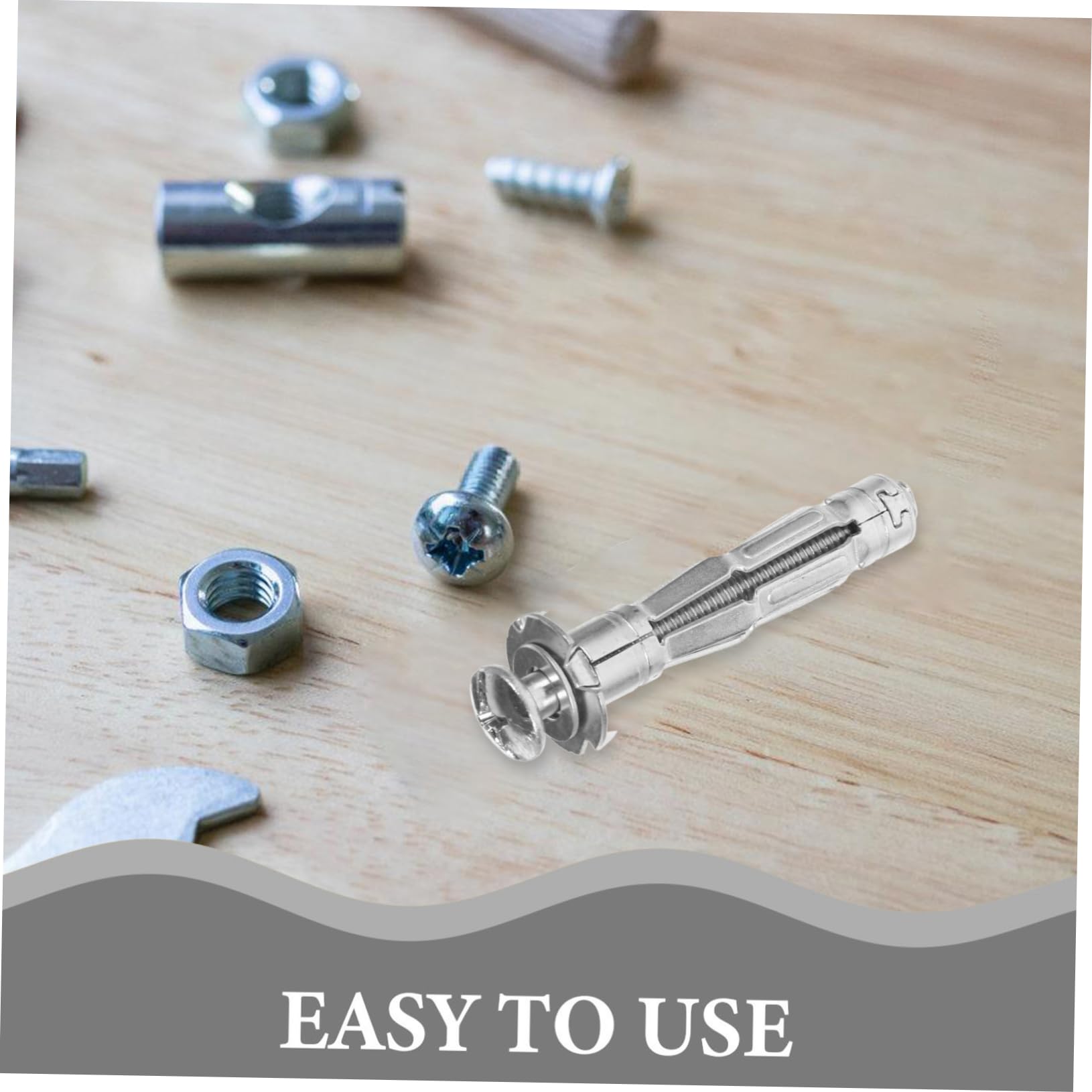 NAMOARLY 30pcs Heavy Duty Zinc Plated Steel Drywall Bolt Set for Wall Anchors Self Drilling Drywall Anchors Bolts