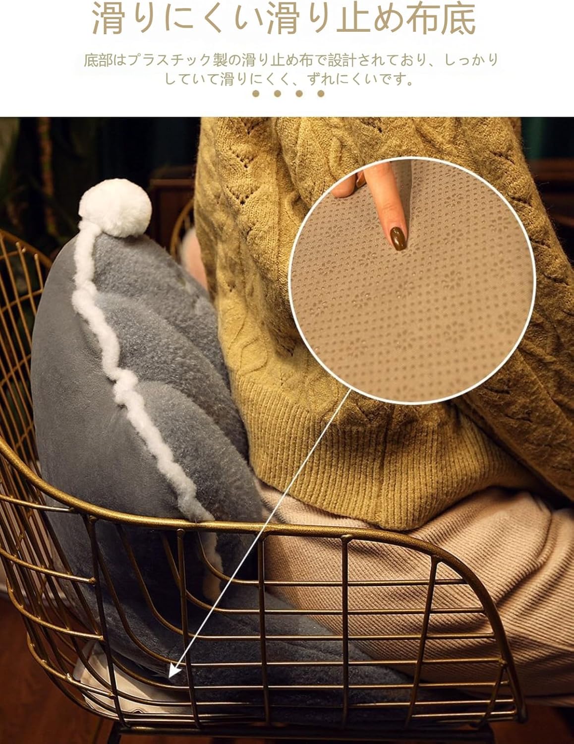 【Ptomoto】背もたれ 多機能王冠座布団 折りたたみ 多色 座椅子 座面クッション ソファ・椅子・車用 オフィス・会社対応 可愛