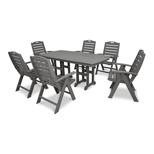 Trex Outdoor Furniture Yacht Club Highback 7-Piece Dining Set