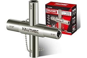 HAUTMEC 4-Way Multi-Function Sillcock Water Key