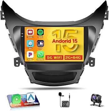 64G 9 Android 15 Car Stereo for Hyundai Elantra 2011-2013