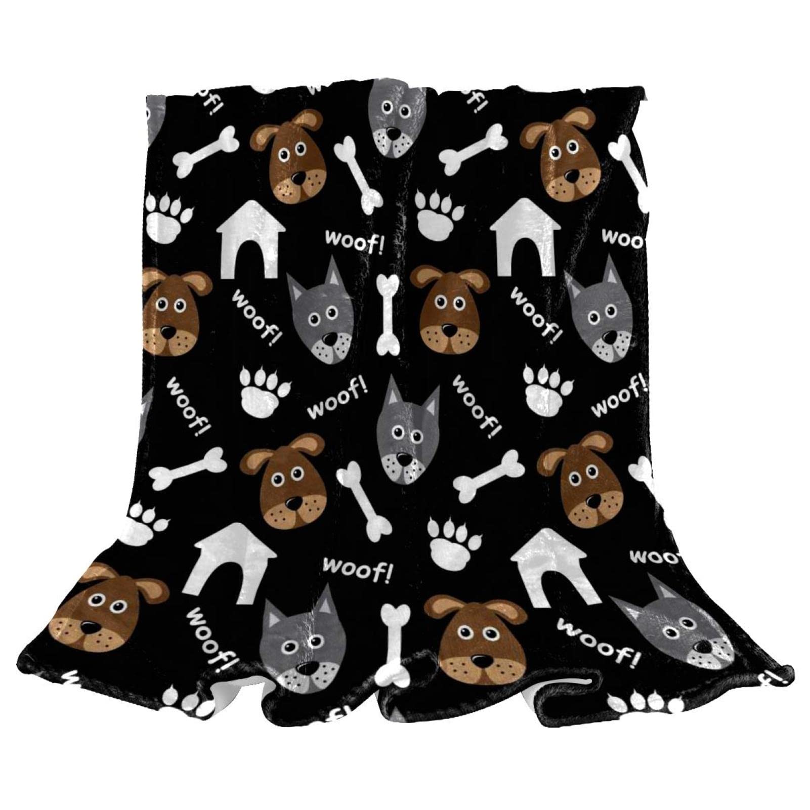 Couverture de sieste douce pour canapé et chambre d'enfant motif animal