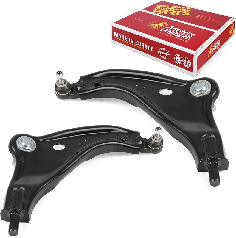 Kit de braços de controle inferiores dianteiros com juntas esféricas METRIX PREMIUM CHASSIS PARTS para Mini Cooper – 2 unidades