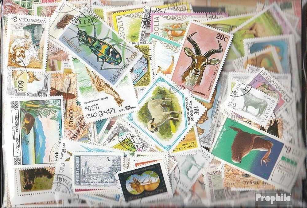 Motives 4.000 Various Animals Stamps (Stamps for Collectors) Other Mammals (Monkeys/Dinosaurs/Elephants ...)
