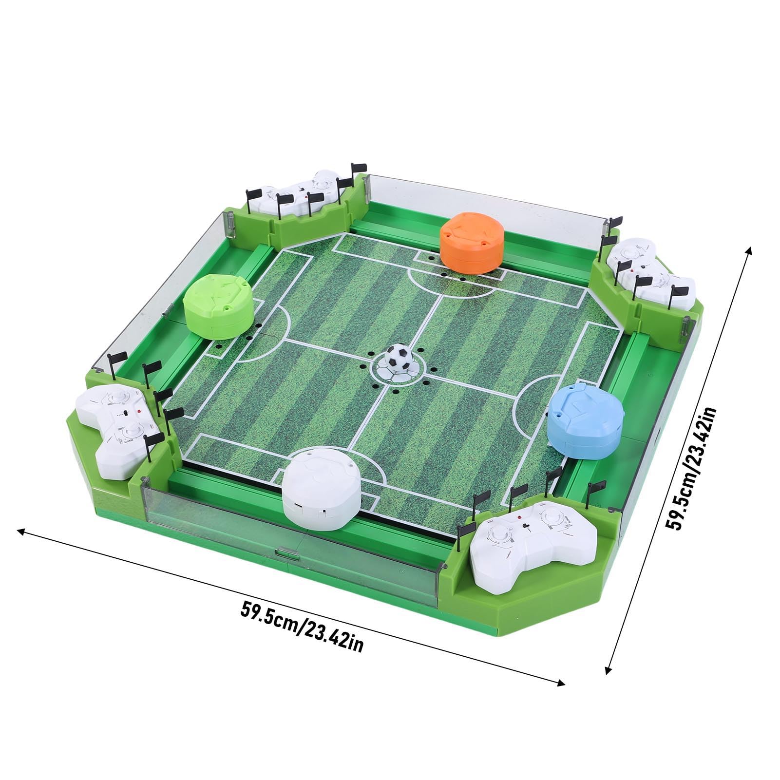 Chrees Fußball-Brettspiel, Ferngesteuertes Tischfußballspiel, Desktop-Fußball-Brettspiel mit 2 AA-Batterien für eine Einzelne Fernbedienung, für Spielzimmer, Heimparty