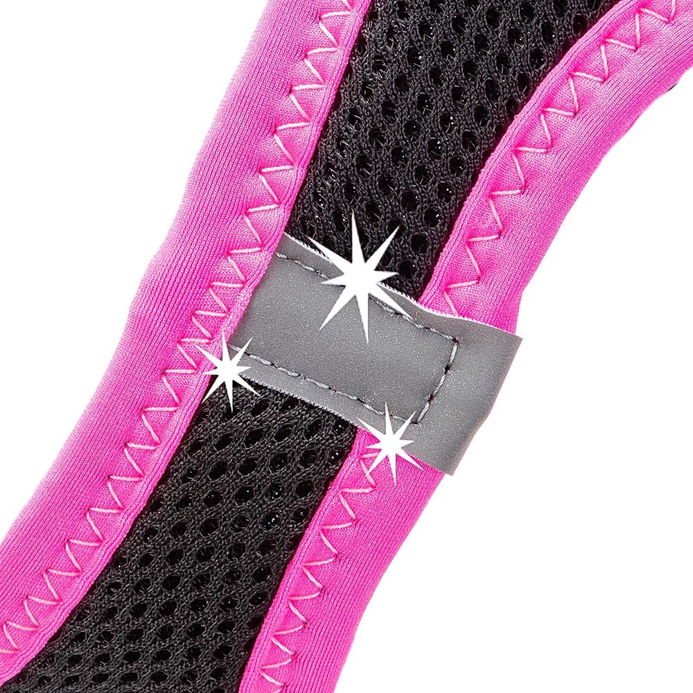 Ferplast Dog Harness Medium KAORI S, Breathable Dog Harness, Padded and Adjustable, Easy to Wear, Reflective Edges, Chest 36-44 cm. Rose - Image 4
