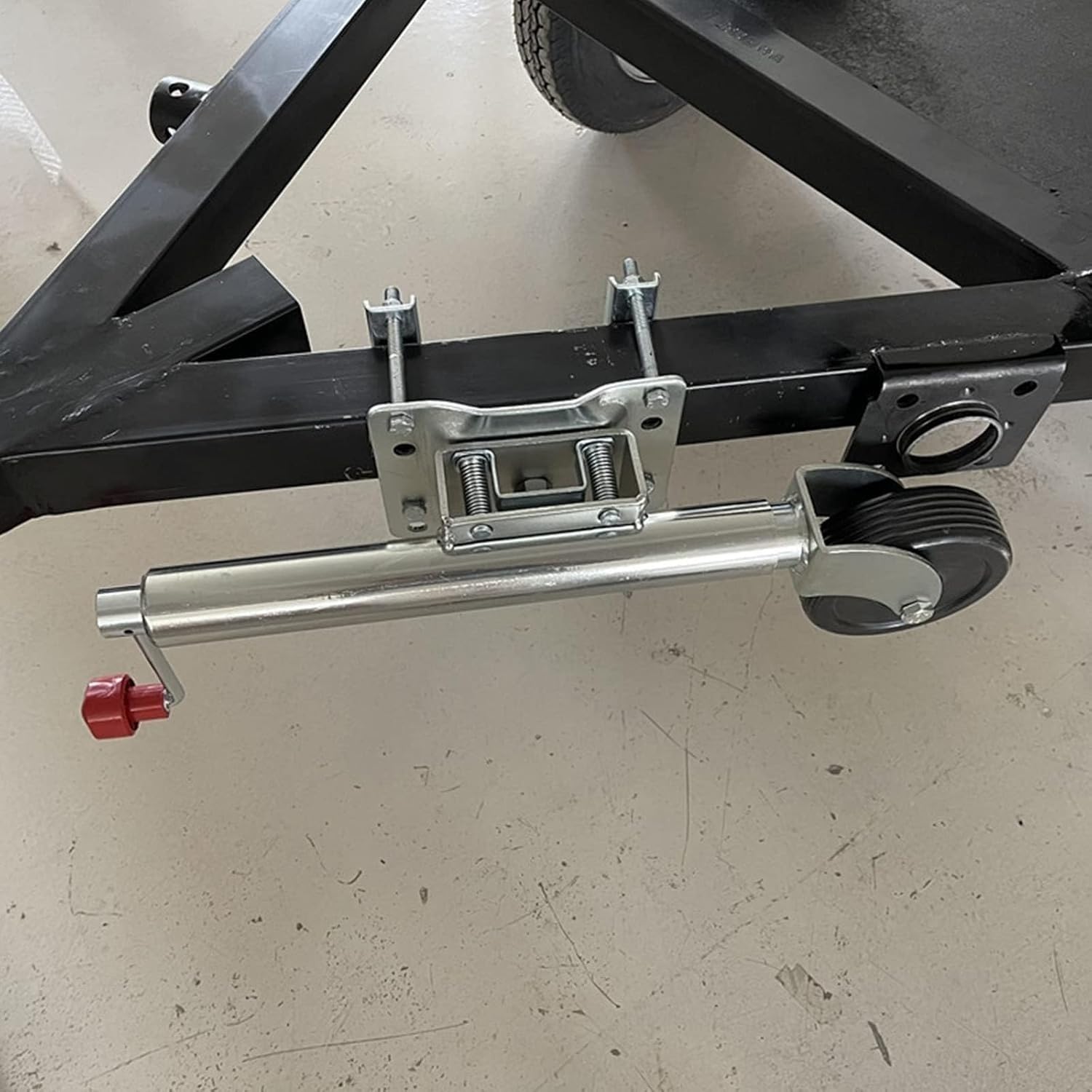 Trailer Jack Wheel - Lift Swivel Trailer Jack, Heavy Duty Marine Swivel Trailer Jack, Boat Trailer Jack with 6'' Wheels, 10" Lift, 1000 Lbs, for RV, Yacht, Trailer Accessories