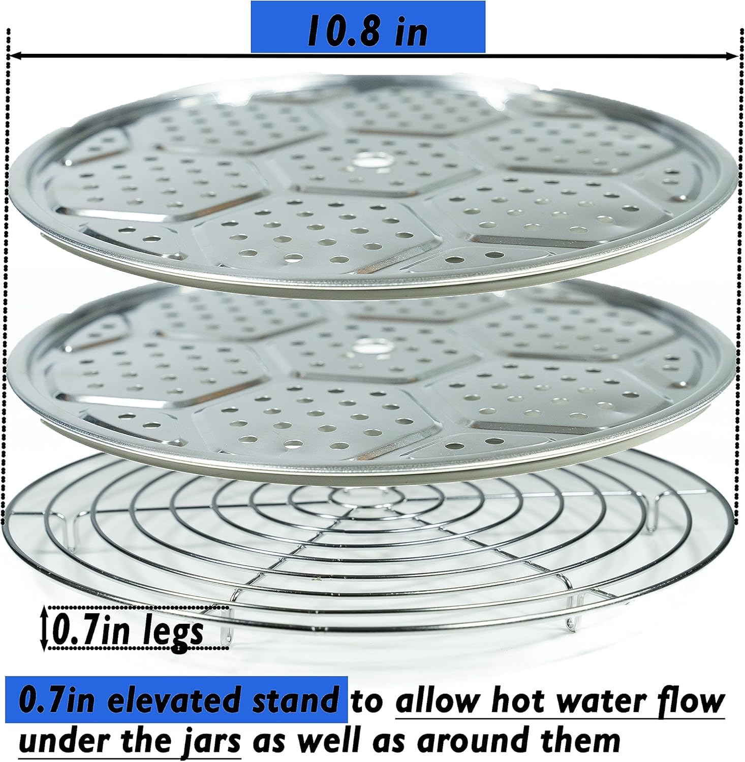 Water Bath Canning Pot Stainless Steel Water Bath Canning Rack ...