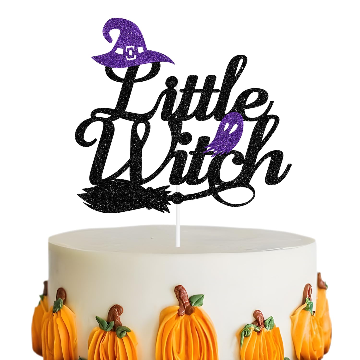 Little Witch Cake Topper, My 1st Halloween, Birthday Witch, Halloween Theme Baby Shower Party Decorations for Girls