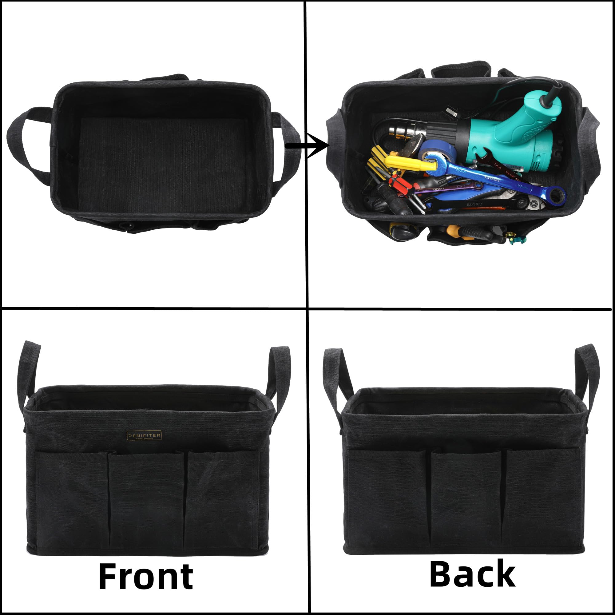 Storage Tool Case, 13.8 x 7.8 x 7.8 Inches - Image 4