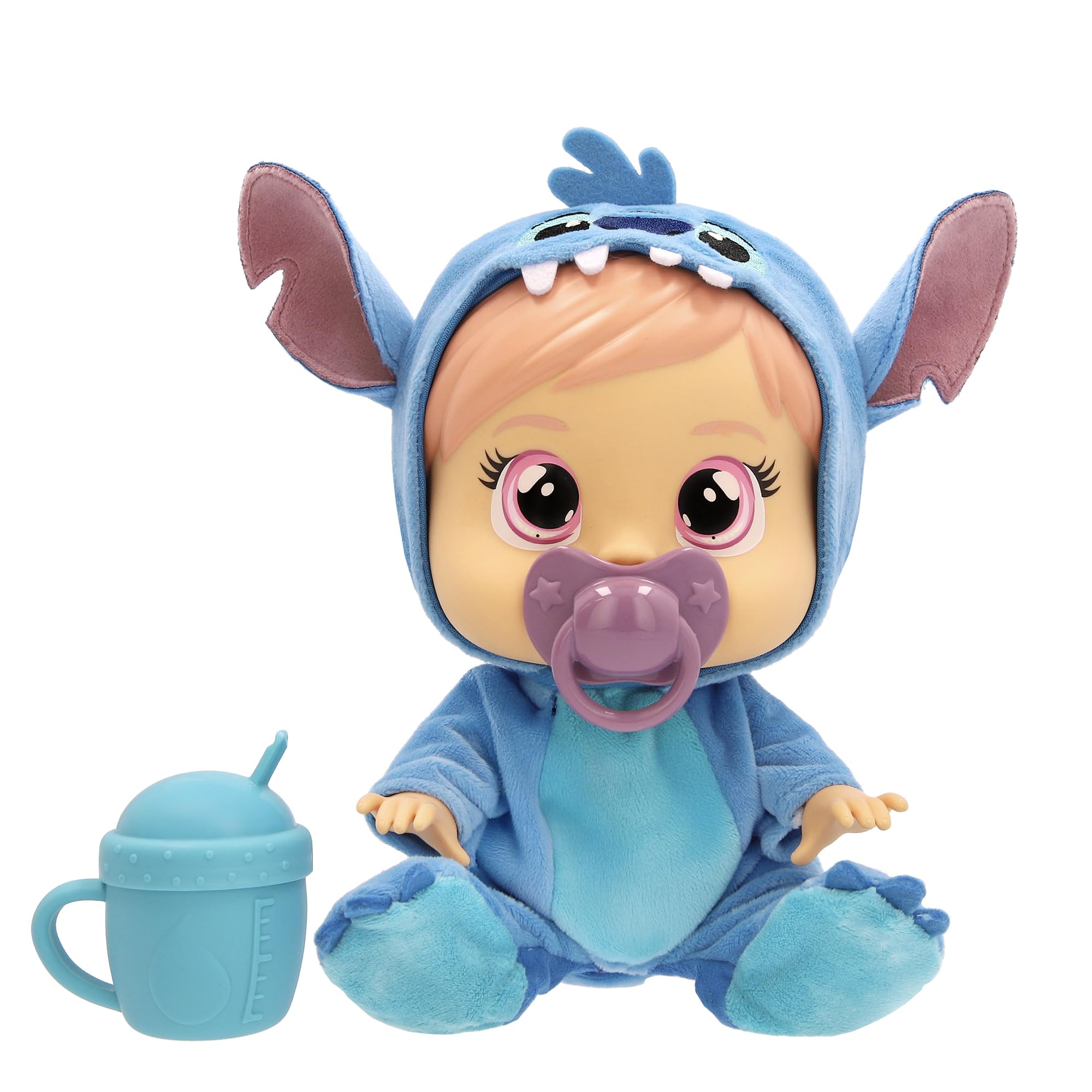 CRY BABIES DISNEY STITCH Nurturing Doll Cry Babies Loving Care Inspired By Stitch, Includes 3 Accessories And Cries Real Tears Kids Age 3+ and up