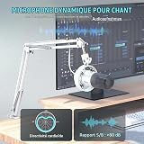FIFINE K688CTW White Podcast Microphone Kit - 2