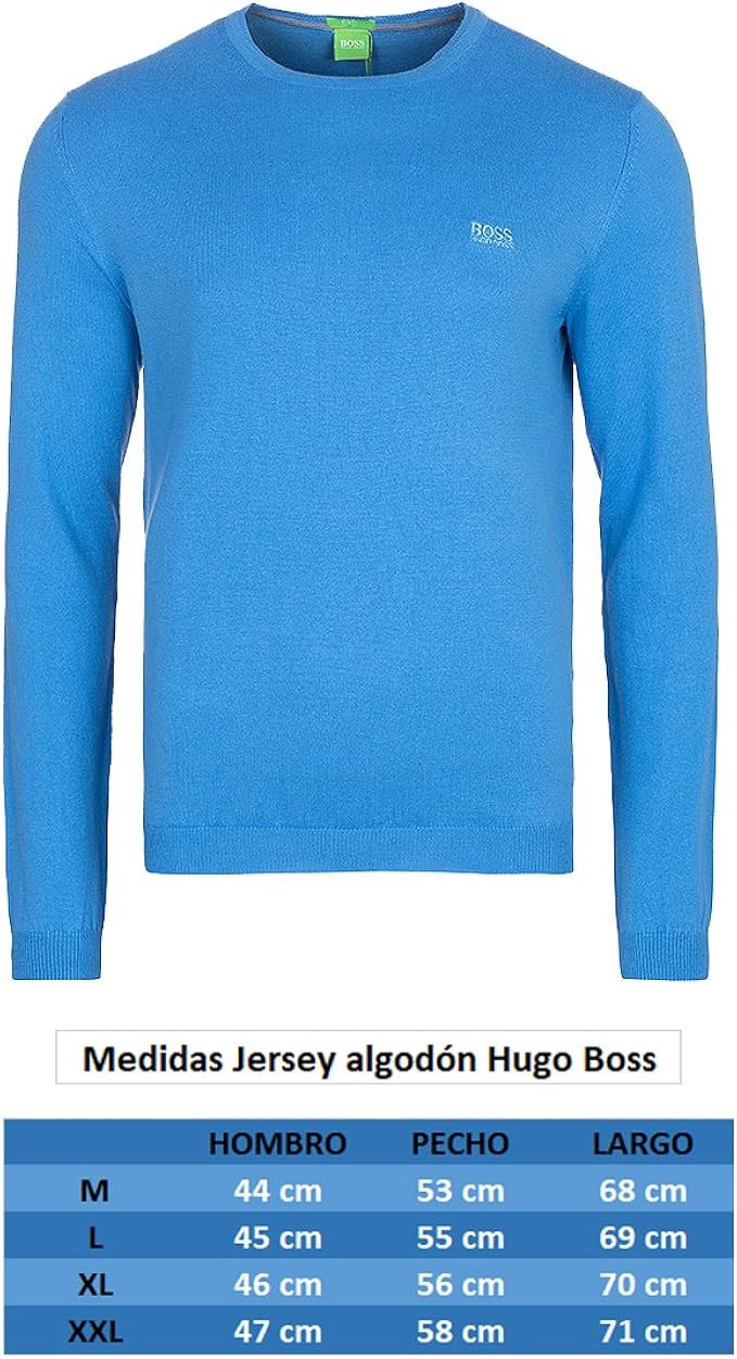 light blue hugo boss jumper