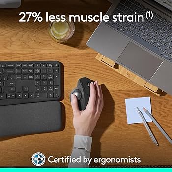 Amazon | Logitech MX Ergo S ワイヤレストラックボールマウス