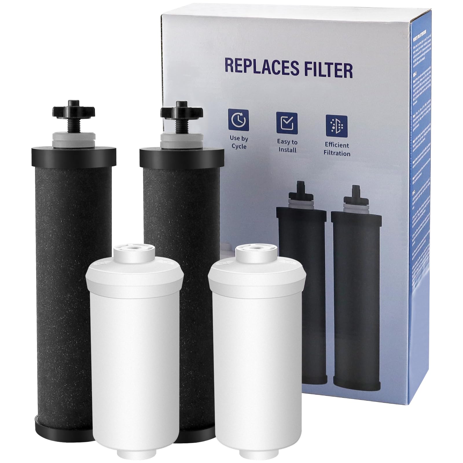 Water Filter BB9-2 Black Purification Filters Fluoride Filters Water Purifier Replacement Filters,Efficient Reliable Filtration