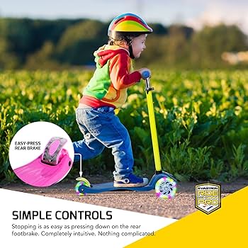 Amazon.com : Swagtron K5 3-Wheel Kids Scooter with Light-Up