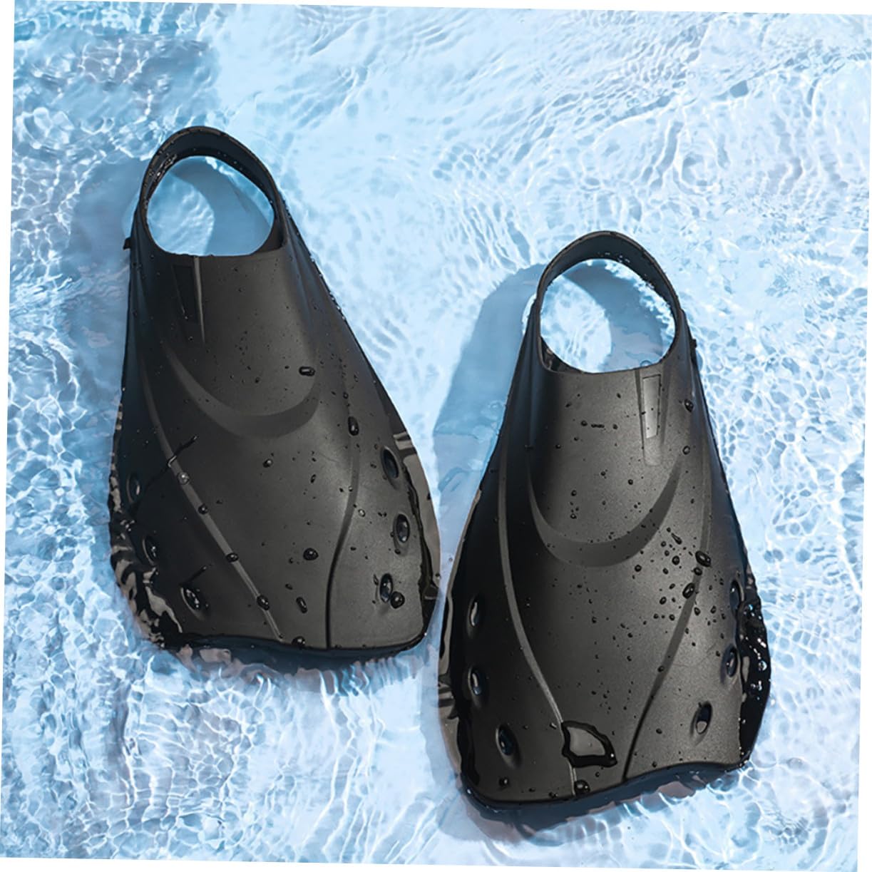 Verstellbare Schwimmflossen aus für Damen und Herren Leichte Kurze Flossen zum Schnorcheln und Training im Pool und Reisen