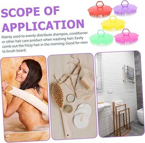 Miniatura 8 de FOMIYES Peines para el cuero cabelludo para mujer, juego de cepillos para lavar el cabello, peine para masaje, peine para el cabello, peine para el