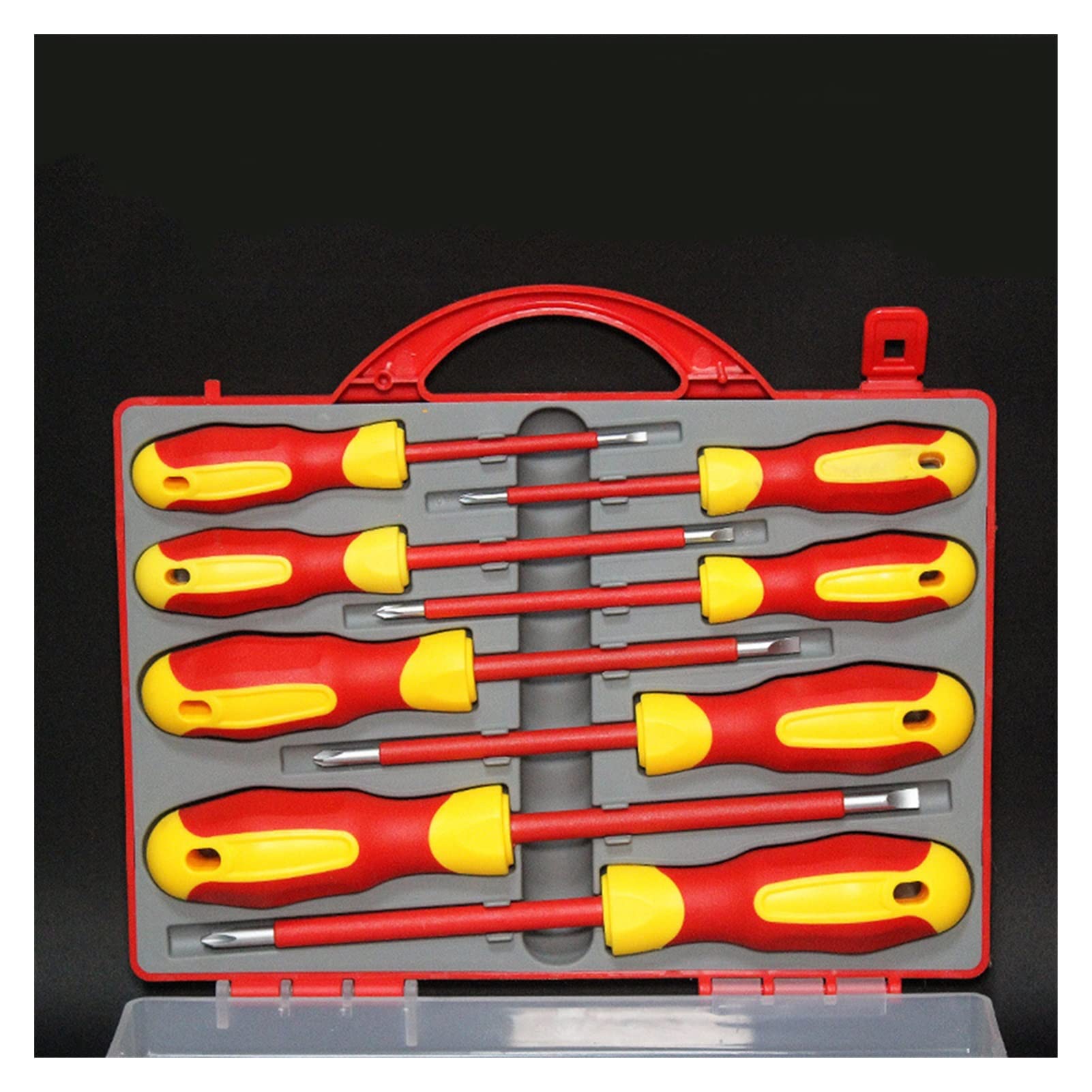 8pcs. Set di cacciavite Isolante Elettricista con Testa a Punta Magnetica Doppia estremità Phillips Bit Set Adatto for Gli Strumenti for elettricisti