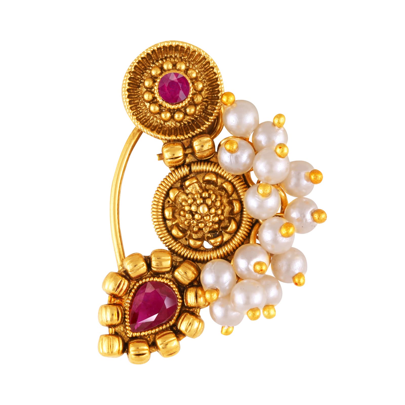 See full amazon price history chart for Vighnaharta Gold Plated with Pearl Alloy and Artificial stone Non Piercing Maharashtrian Nath Nathiya./ Nose Pin valentine day gift valentineday gift for her gift for him gift for women gift for women {VFJ1168NTH-Press-Red } Vighnaharta Gold Plated with Pearl Alloy and Artificial stone Non Piercing Maharashtrian Nath Nathiya./ Nose Pin valentine day gift valentineday gift for her gift for him gift for women gift for women {VFJ1168NTH-Press-Red } (B0B5H1LNC2) Amazon Price History, Amazon Price Tracker