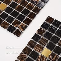 Vista 3 de Azulejo de pared de baño de 11.5 pies cuadrados, baldosa de piscina, jardín DIY, protector contra salpicaduras de cocina, pegamento, pared de baño