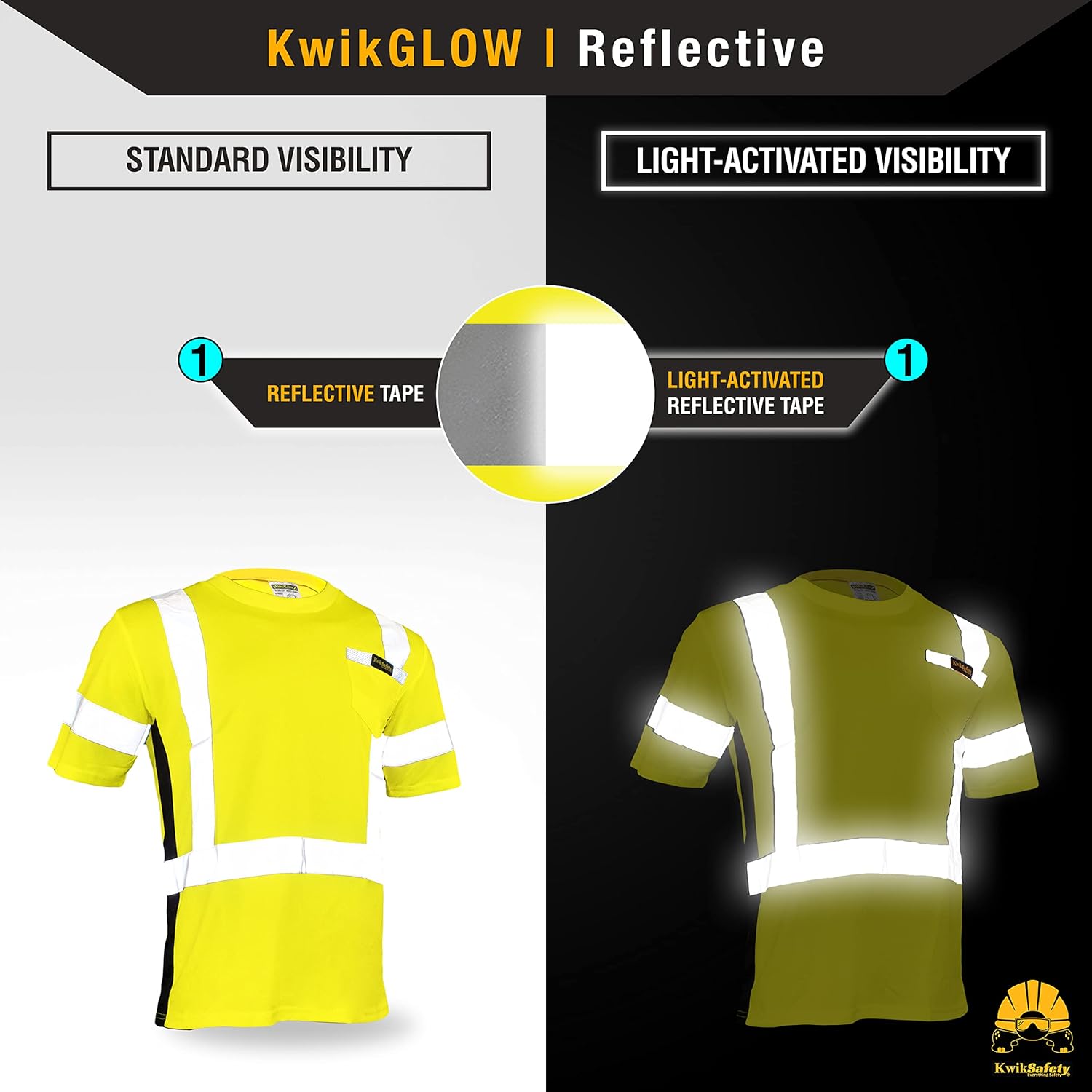 KwikSafety - Charlotte, NC - Operator Short Sleeve Safety Shirt [Solid Reflective Tape] Class 2 ANSI OSHA Compliant - Image 4