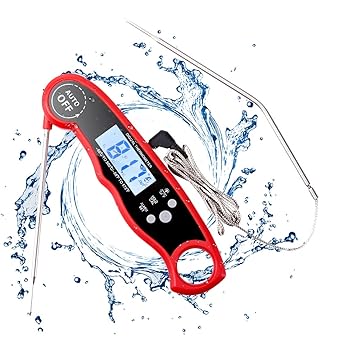 Review Instant Read Meat Thermometer for Grill and Cooking, Fast & Precise Food Cooking Thermometer with Backlight& Calibration, Digital Dual Probe for Cooking, Baking, Candy, Grilling BBQ & Air Fryer! Review Instant Read Meat Thermometer for Grill and Cooking, Fast & Precise Food Cooking Thermometer with Backlight& Calibration, Digital Dual Probe for Cooking, Baking, Candy, Grilling BBQ & Air Fryer!