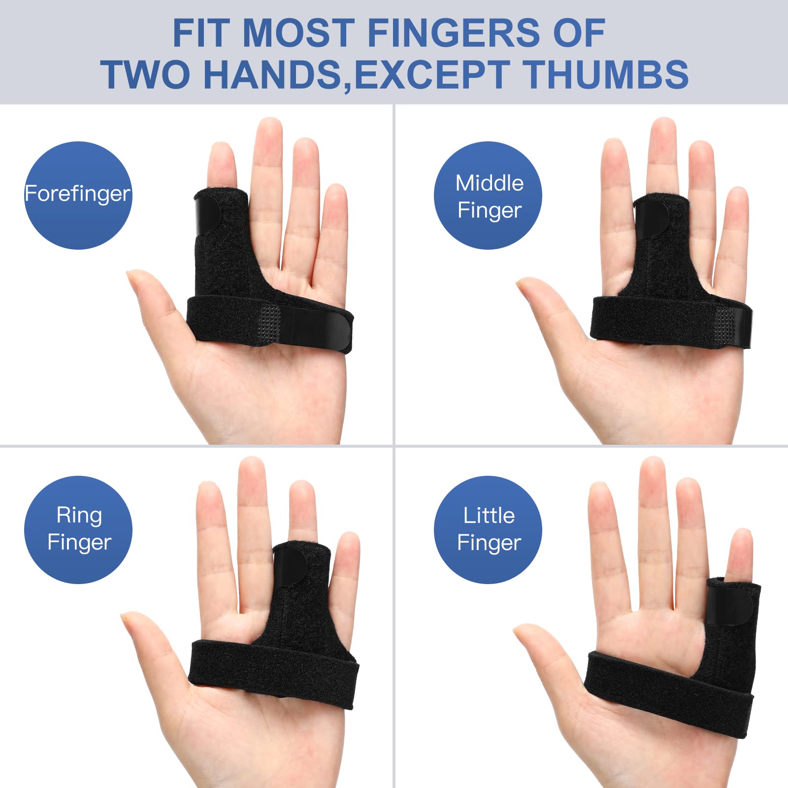 Buy Trigger Finger Splint Knuckle Brace 2 Pieces Adjustable Finger