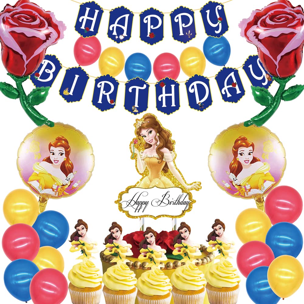 Buy ONE PHOENIX Decorations for Beauty and The Beast Birthday Party