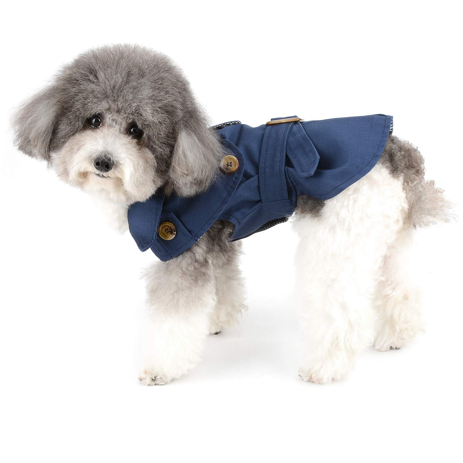 Ranphy Fleece gevoerde kleine hondenjas voor hond jongen meisjes solide