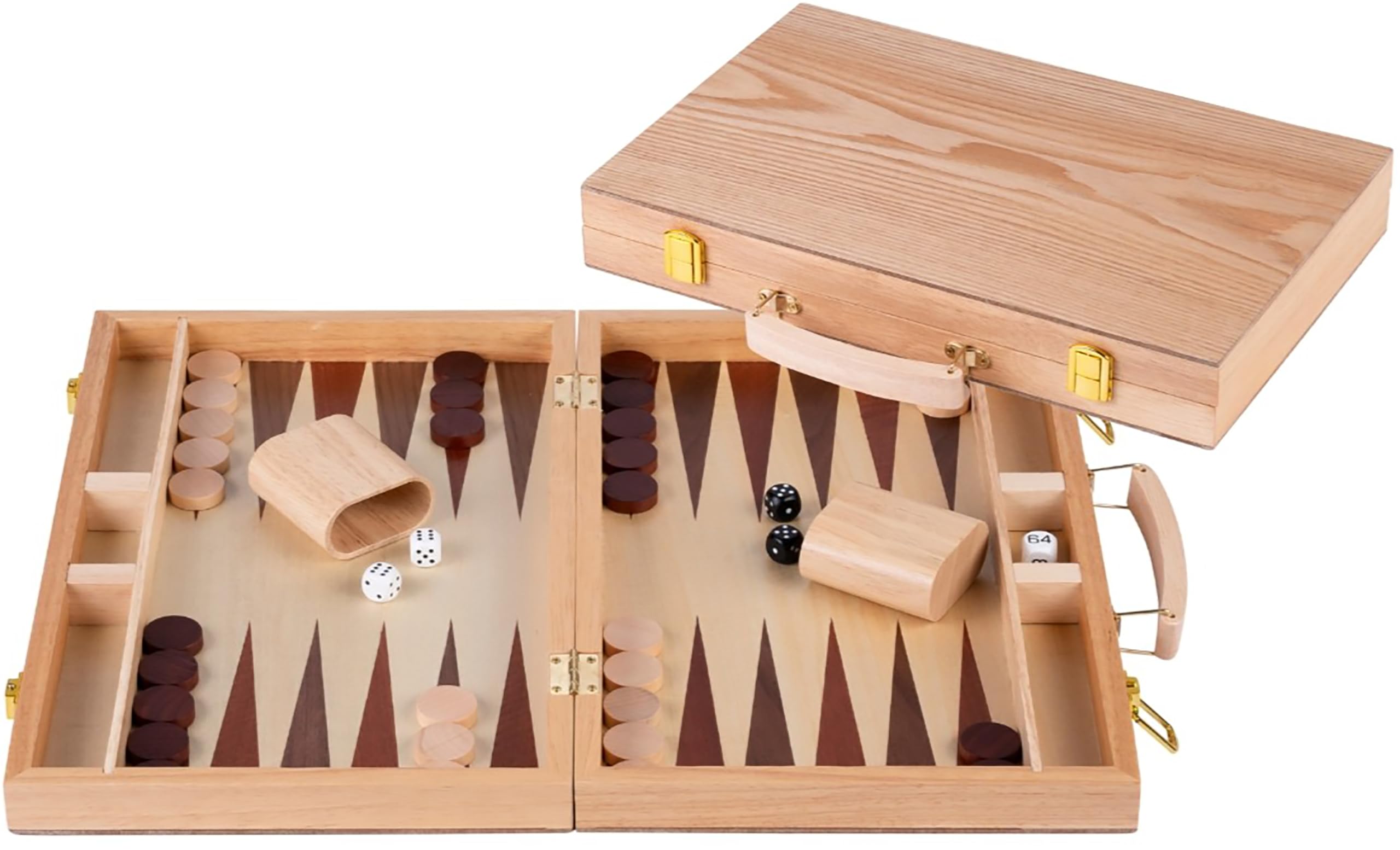 Engelhart - Juego de Backgammon de Madera con Incrustaciones - 150536