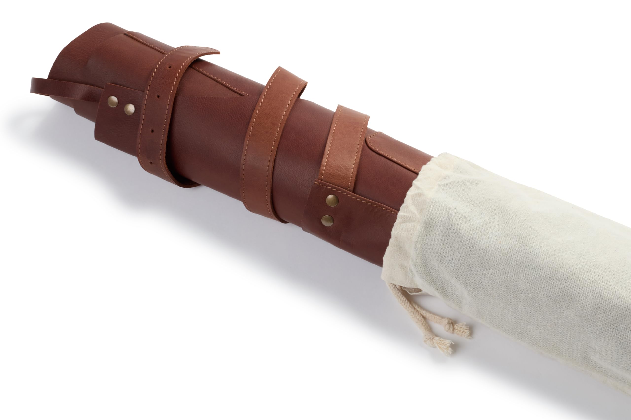 Grembiule da Cucina Uomo in Pelle - Grembiule da Barbecue Marrone. Pratico e con Stile. Ideale per Regali come Grembiuli da Cucina o da Barbecue.