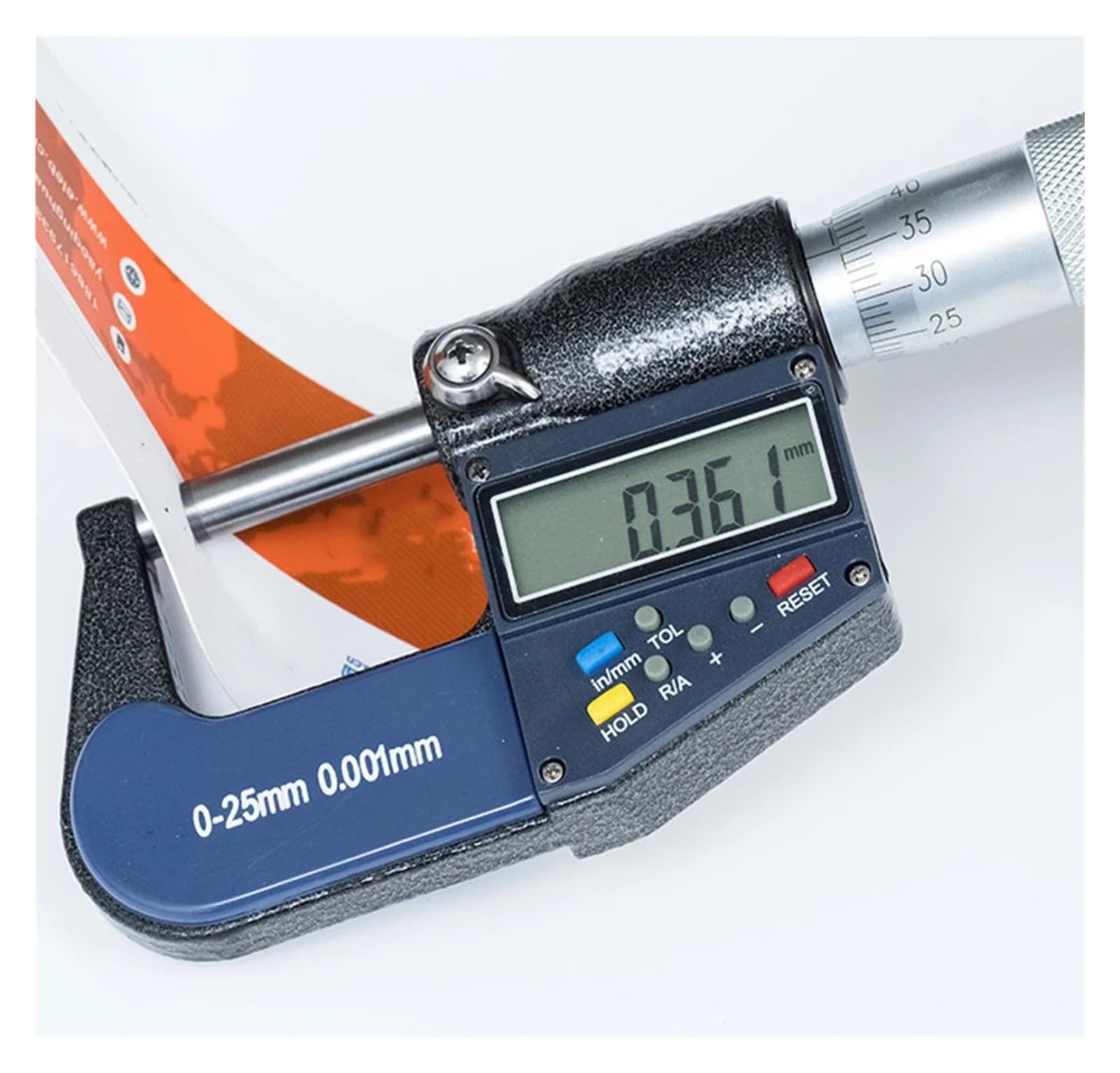 0-25-50-75-100mm 0,001 mm Cyfrowy elektroniczny mikrometr zewnętrzny 0-25 mm z bardzo dużym ekranem LCD Narzędzia pomiarowe Zmierz wszystko(TYPEA 50-75MM)