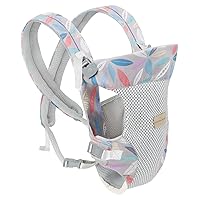 Vista 2 de Portabebés ergonómico, portabebés para recién nacidos a niños pequeños, cómodo portabebés delantero y trasero para 7-45 libras (hoja)