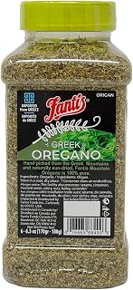 Fantis 100% Pure Greek Oregano Leaves - Hand Picked from Mountains, Sun Dried, 6oz Authentic Mediterranean Spice