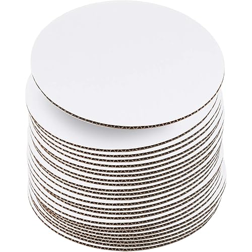 10 Inch White Cake Boards [24 Pack] Cake Rounds, Disposable Cake Board, Cake Base Cardboard, 10" Cake Circles Plate or Stand