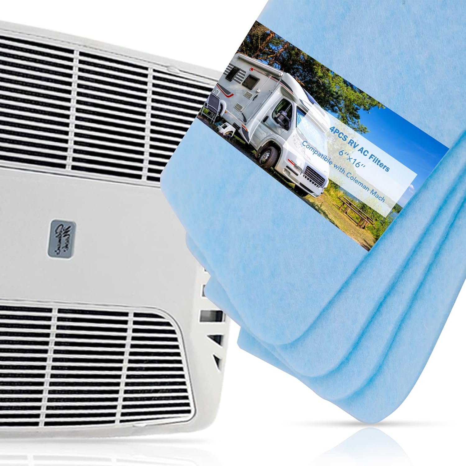 Premium 4PCS RV AC Filters, RV AC Filter Replacement for
