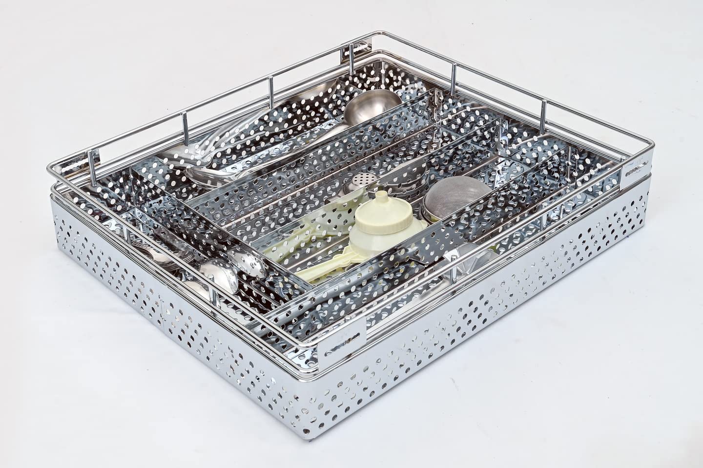 RAJA Stainless Steel Kitchen Storage Basket Premium Modular Kitchen